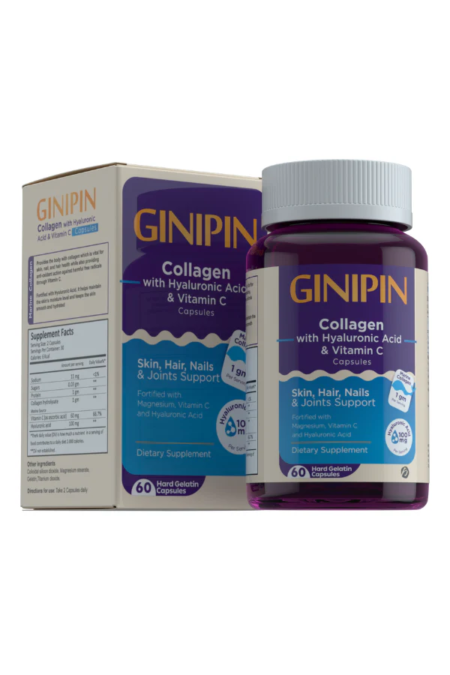 GINIPIN Collagen With Hyaluronic Acid & Vitamin C Capsules