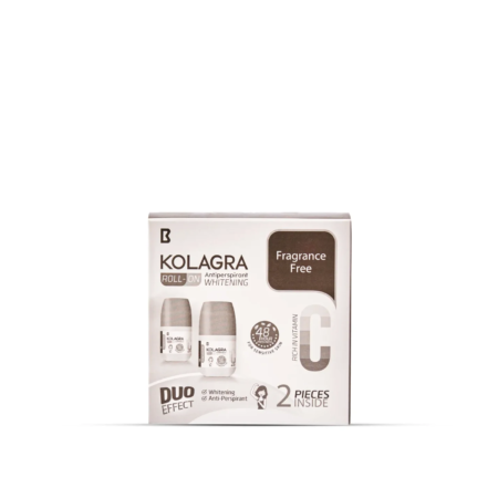 Kolagra whitening Roll on 2*1 promo pack 1+1 Fragrance Free